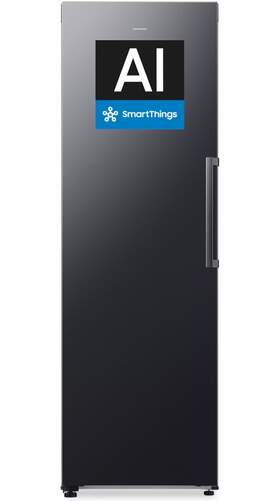 Congelador vertical Samsung RZ70H32HDFEF - 186 x 60cm, 323 litros, Clase D, No Frost+, Negro grafito