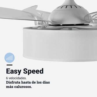 VENTILADOR TECHO U.BLUE JALOQUEWFW 104 DC LED PLE