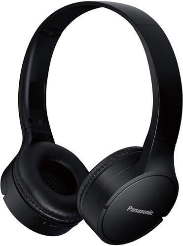 Auriculares Panasonic RB-HF420BE-K Negro - Batería 50h, Extra Bass 30mm, Bluetooth 5.0, Micro