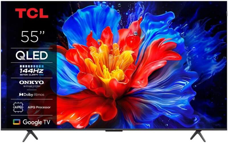 TV TCL 55" 55P8K - 4K Ultra HD, OLED, Google TV, Sistema Sonido ONKYO, Procesador AiPQ, HDR10+