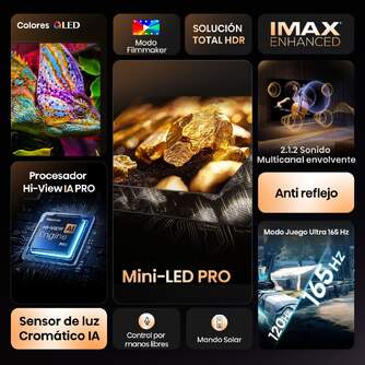 TV HISENSE 85%%%quot; 85U7Q PRO UHD MINILED PRO 165HZ