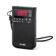 Radio de bolsillo Elbe RF-93 Digital - Radio AM/FM, funci&oacute;n despertador y alarma