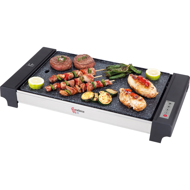 Plancha De Asar jata gr3000 excellence 2650 w recubrimiento antiadherente 4 temperaturas 2650w control superficie 48 32 cm muy resistente al 48x32cm