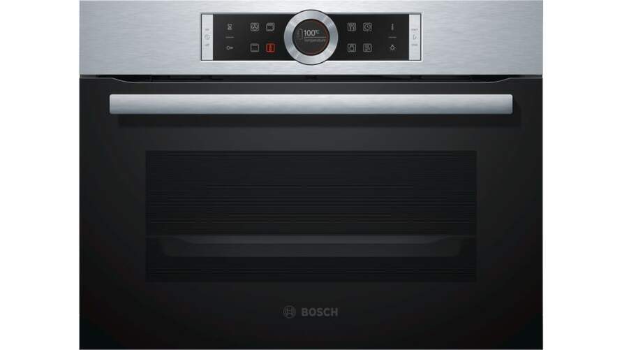 Horno compacto Bosch CBG633NS3 - A+, 10 Funciones, 47L, Recetas programadas, Display TFT