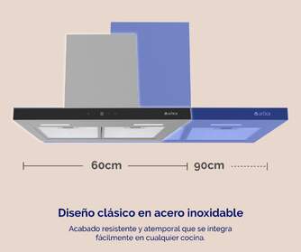 CAMPANA ARTICA ASKYLINE60AI 60CM A INOX TOUCH