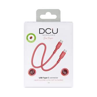 CABLE DCU USB C a USB C 1M ROJO