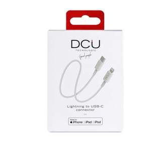 CABLE DCU LIGHTNING a USB C 1M BLANCO