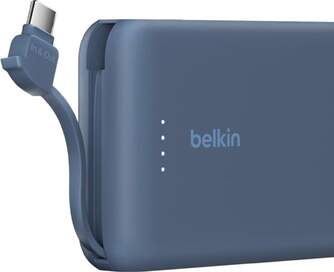POWERBANK BELKIN 10K CABLE INTEGRADO USB C 20W AZ