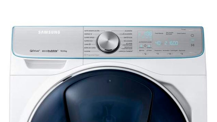 Lavadora Samsung de 1600 rpm con etiqueta energética A