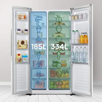 FRI. HISENSE RS677N4BWE 179x91x65 NF BLANCO