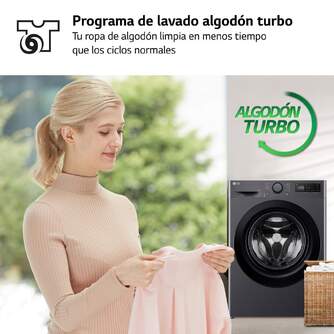 LVD. LG F4WR5009A6M 9K 1400R INOX GRAFITO STEAM