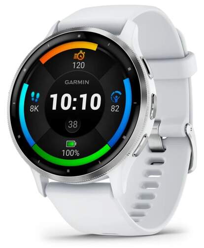 Smartwatch Garmin Venu 3 Blanco - Compatible Android e iOS, 1,4", 14 h autonom&iacute;a, Altavoces y Micro