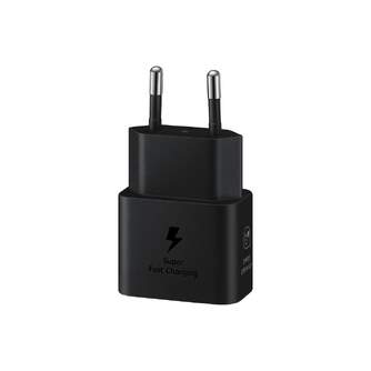 CARGADOR SAMSUNG 1XUSB C DE 25W NEGRO