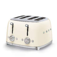 Tostador Smeg TSF03CREU - 4 Ranuras Cortas, 2000 W, Blanco