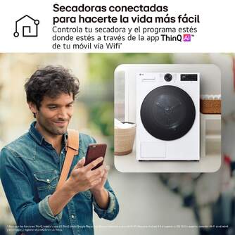 SECADORA LG RHX5008TLB 8K WIFI BCO