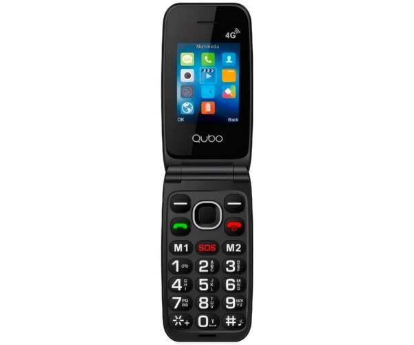 Tel&eacute;fono m&oacute;vil Qubo NEO2 NW - 4G, Pantalla 2,4", bot&oacute;n SOS, Bluetooth 5.0, 800 mAh, USB-C