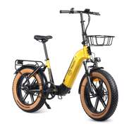 Bicicleta eléctrica Youin BK1750 Luxor II Amarilla/Negra - 100 km aut., ruedas 20", 250W