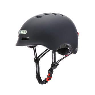 CASCO YOUIN MA1010 LUZ FRONTAL Y TRASERA NEGRO M