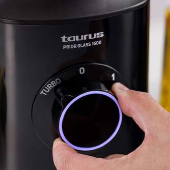 BATID. VASO TAURUS PRIOR GLASS 1500W 1,5L V/C NGRA