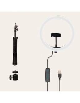 ANILLO DE LUZ KSIX TRIPODE SUELO 1,60M BXYOUTUB02