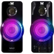 Altavoces Woxter Big Bass 95 RGB - Jack auriculares de 3.5mm, 20 W potencia, control volumen, negro