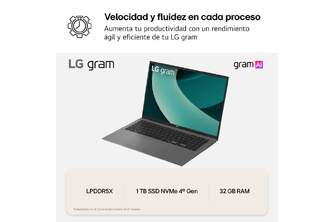 PORTATIL LG GRAM 16%%%quot; 16Z90TL-G.AU88B U7 32GB 1TB