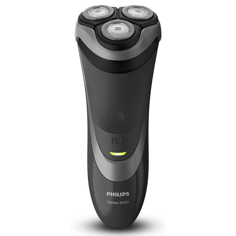 Afeitadora Philips Shaver Series 3000 3510/06 - En seco,Sin cable, 50 min, Cortapatillas desplegable