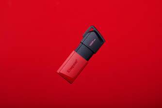 MEMORIA USB KINGSTON 128GB NEGRO/ROJO RETRACTIL