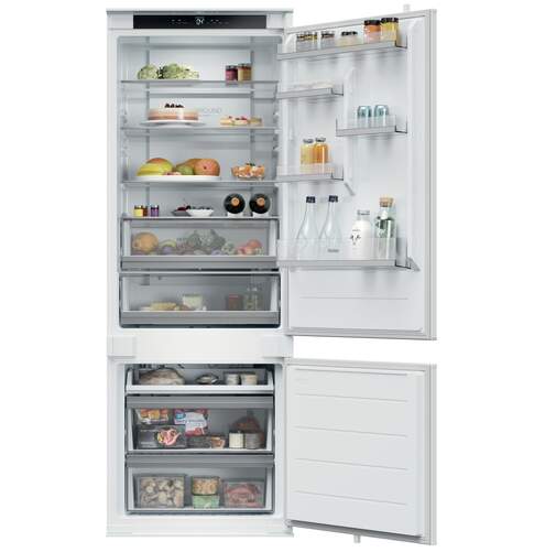Frigor&iacute;fico Combi Integrable Haier HBQW5719E - 193,5x69 cm, No Frost, 251 L, Inverter, 4*, Blanco