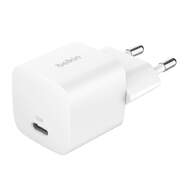 Cargador Belking 1 USB C de 25 W - Blanco, tecnología Power Delivery 3.1