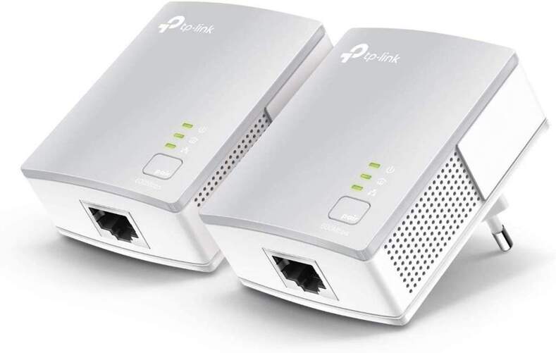 Adaptador PLC TP-Link TL-PA4010KIT - AV 600 Mbps, PLC, Extensor, Repetidores, 2 Puertos,