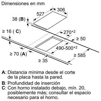 ENCIM. BOSCH PKF375FP2E 30CM 2F VITRO