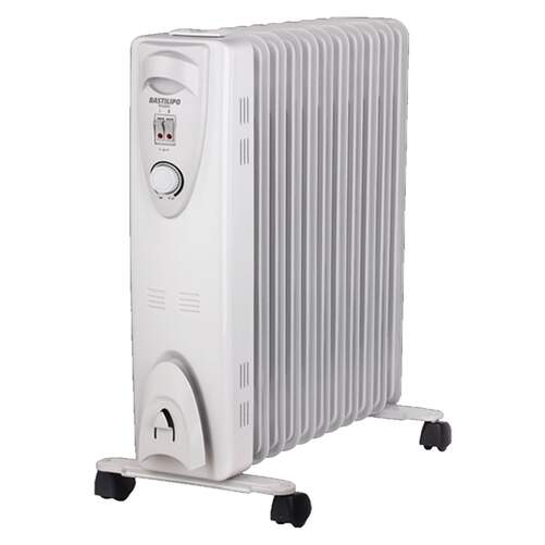 Radiador Aceite Bastilipo RAC11-2500 - 2500W, 11 Elementos, Temperatura Regulable