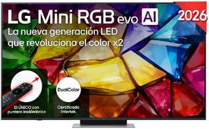 TV LG 65" MicroRGB 65MRGB87BGB - 4K Ultra HD, A8 Gen3, 144 Hz, WebOS26, HDR10