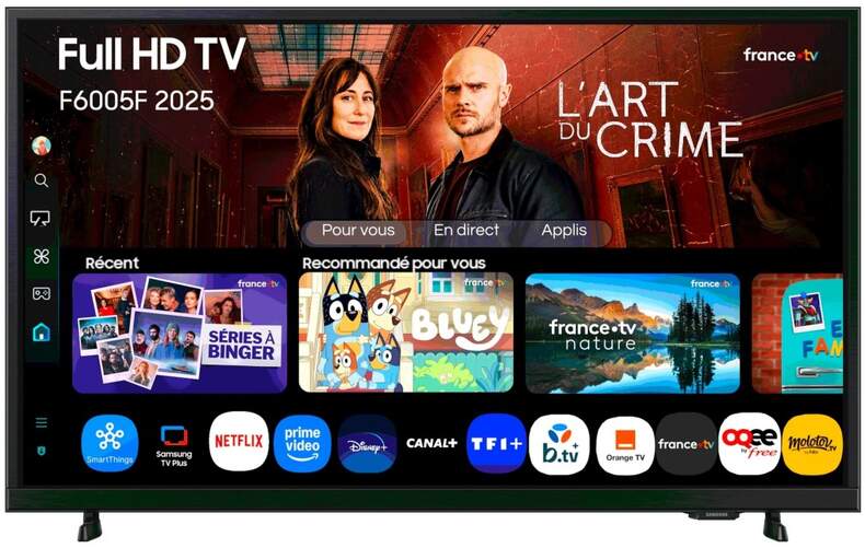 TV Samsung 32" LED TU32F6005F - Full HD, Smart TV Tizen OS, Bluetooth, HDR10 Plus