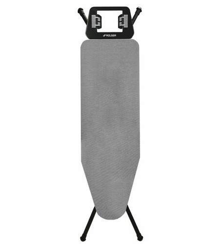 Tabla de planchar Rolser K01016 K Uno Natural - Plegable, 115x35 cm, Negro, Gris