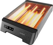 Tostadora Cecotec Niceslice Plano - 1000 W, T&aacute;ctil, 6 niveles, Inox, Negro