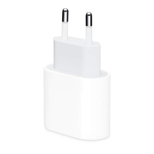 Cargador Apple MUVV3ZM/A - 1xUSB-C de 20W, Carga r&aacute;pida en iPhone 8 o posterior, blanco