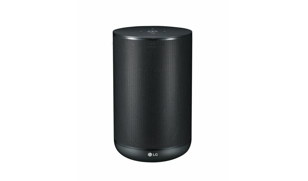 Lg Wk7 Altavoz con inteligencia artificial y asistente de google español integrado sonido hires tecnología meridian wifi bluetooth chromecast color negro inteligente 30w 96 khz24 bits 30