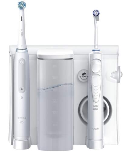 Irrigador Dental Oral B MD20 + Cepillo Eléctrico Oral B iO4 - 5 Modos Presión, Sistema 3D