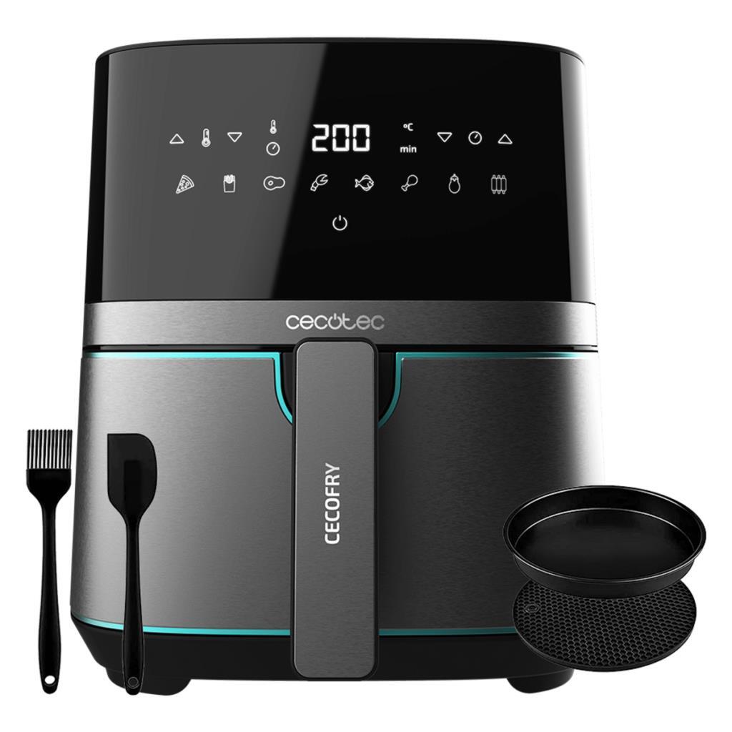 Freidora Aire Cecotec Cecofry Full InoxBlack 5500 Pro - 1700W, 5.5 Litros