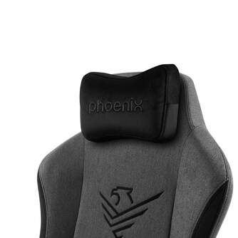 SILLA GAMING PHOENIX NOVA CUERO TELA GRIS