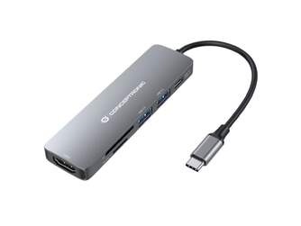 DOCKING CONCEPTRONIC HUB 6 IN 1 ALUMINIUM USB 100W