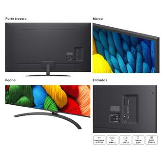 TV LG 75%%%quot; 75NANO81A6A UHD NANOCELL ALFA7 WEBOS25