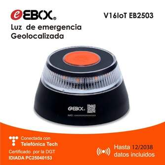 BALIZA GEOLOCALIZABLE EBOX V16 IoT DGT   FUNDA