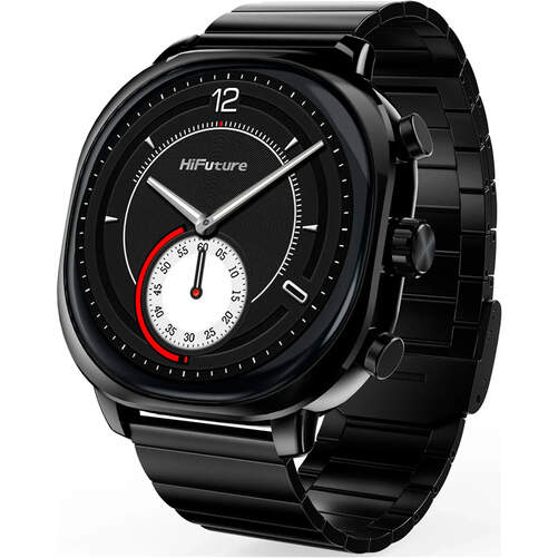 Smartwatch HiFuture AIX Negro - Pantalla AMOLED 1,43", 10 d&iacute;as autonom&iacute;a, monitorizaci&oacute;n salud
