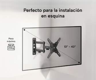 SOPORTE TV ART GENIUM GSPART43 20KG 13-43