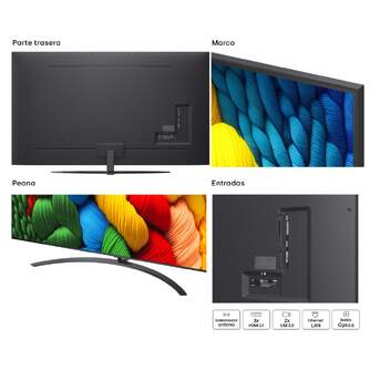 TV LG 86%%%quot; 86NANO81A6A UHD NANOCELL ALFA7 WEBOS25