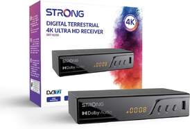 TDT Strong SRT8250 - 4K Ultra HD, DVB T2, USB, Anal&oacute;gico y digital, grabaci&oacute;n diferida