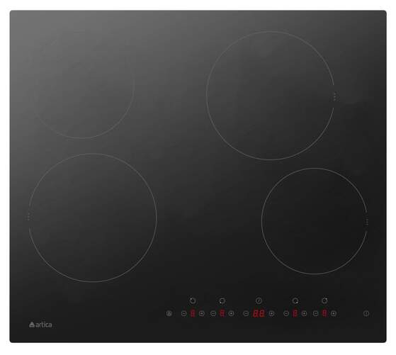 Placa Vitrocer&aacute;mica Artica VITROLINE604 - 4 Zonas, 60 cm, 6000W